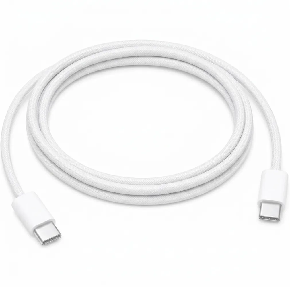 ENNIX USB Type-C to Type-C Braided Cable 1 Meter | 60W PD Charging | White Color