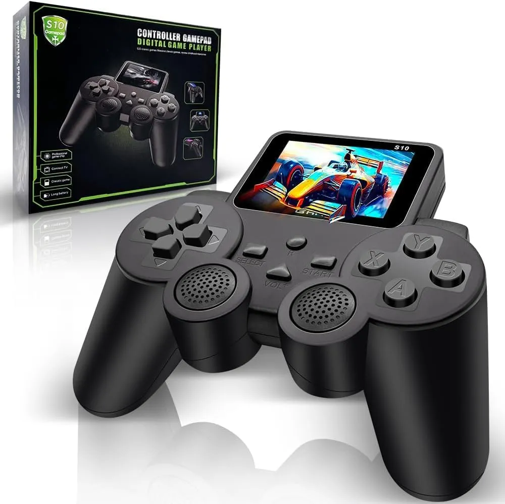 ennix Video Game Console for Kids -520 Games ,1 Retro Classic Sup Games Handheld Gaming Console (Black Edition)