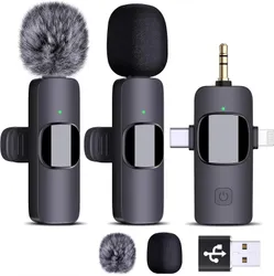 ennix 3-in-1 K-15 Wireless Mic with Noise Cancellation Dual Channel Lapel for All device Microphone